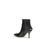 Black Calf Leather Bos Taurus Ankle Boots
