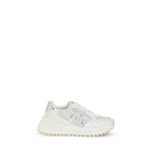White Calf Leather Bos Taurus Chunky Sneakers