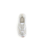 White Calf Leather Bos Taurus Chunky Sneakers
