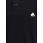 Black Cotton Polo Shirt