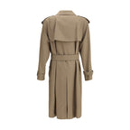 Beige Cotton Trench Coat