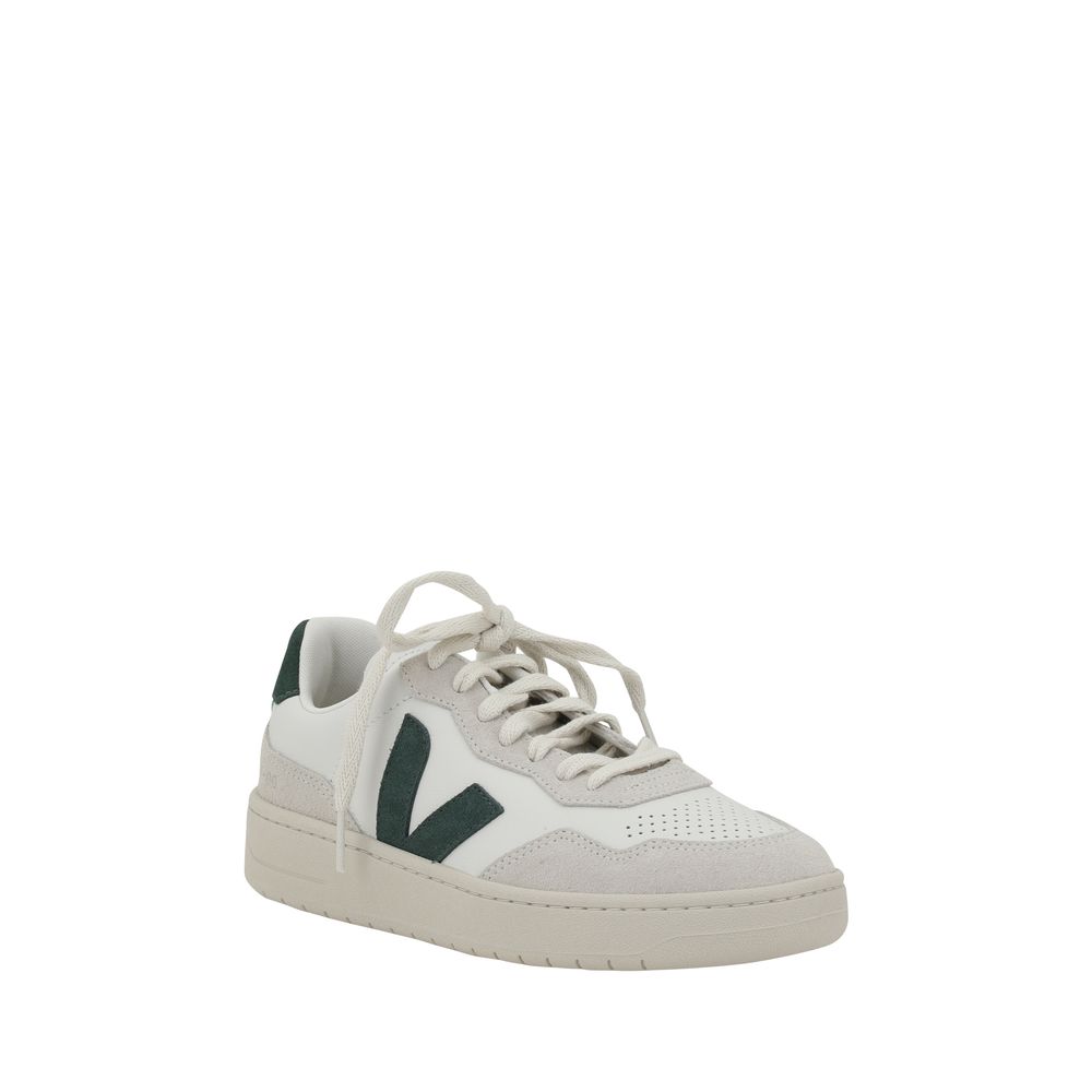White Rubber Low Top Sneakers