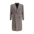 Gray Fleece Wool Coat
