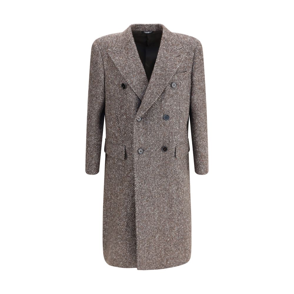 Gray Fleece Wool Coat