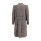 Gray Fleece Wool Coat