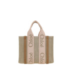 Beige Linen Handbag