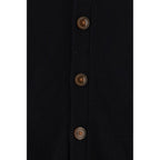 Black Cotton Cardigan