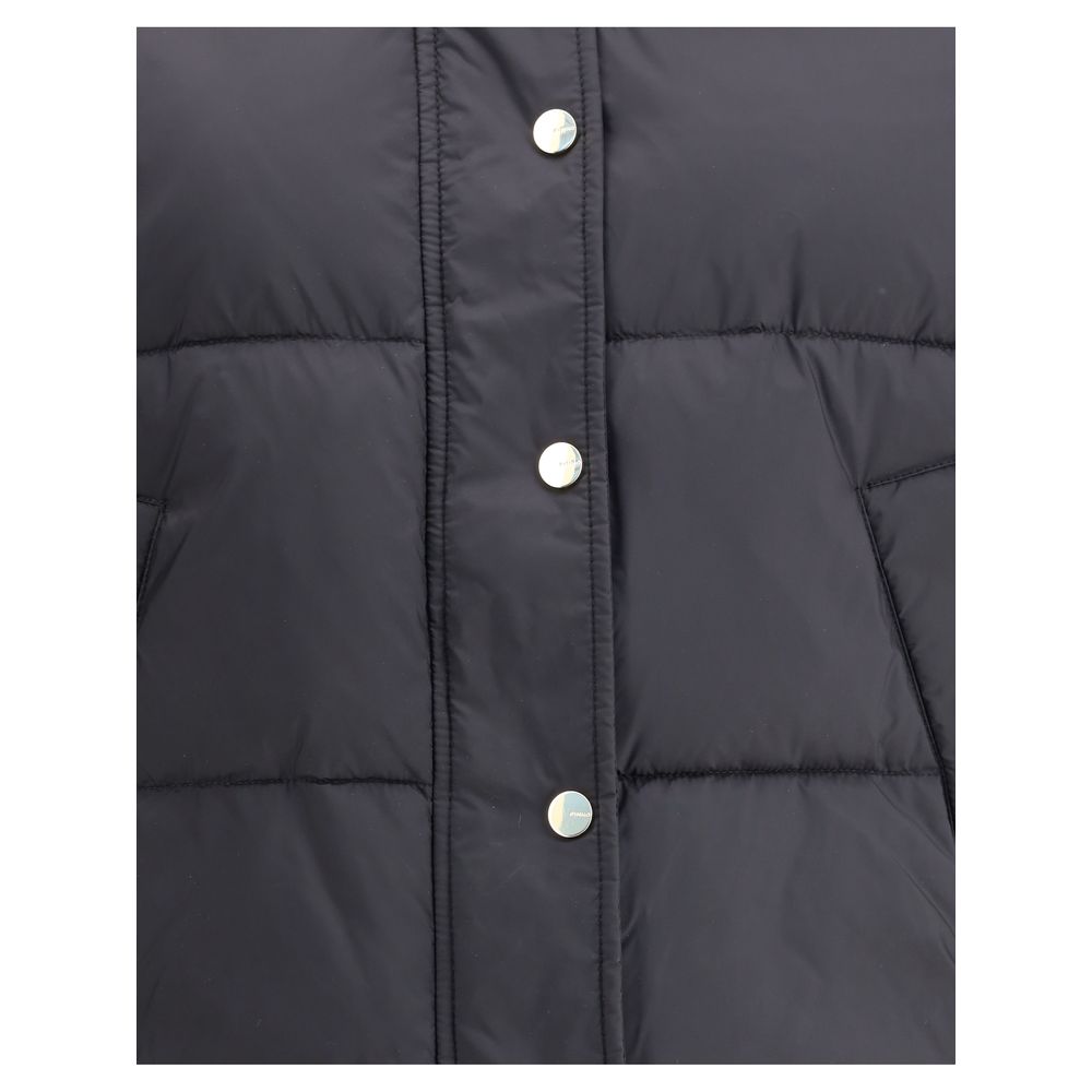 Black Polyester Coat