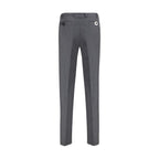 Gray Fleece Wool Dress Pants