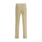 Beige Cotton Chino Pants