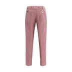 Multicolor Cotton Casual Pants