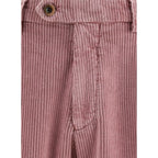 Multicolor Cotton Casual Pants