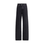 Black Cotton Slim Fit Jeans