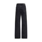 Black Cotton Slim Fit Jeans