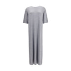 Gray Wool Casual Dress