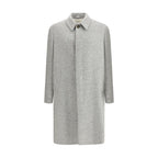 Gray Fleece Wool Coat
