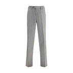 Gray Fleece Wool Chino Pants