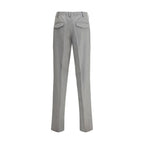 Gray Fleece Wool Chino Pants