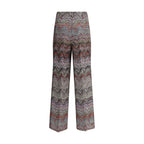 Multicolor Viscose Casual Pants