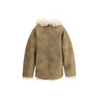 Beige Polyester Coat