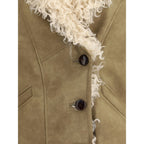 Beige Polyester Coat