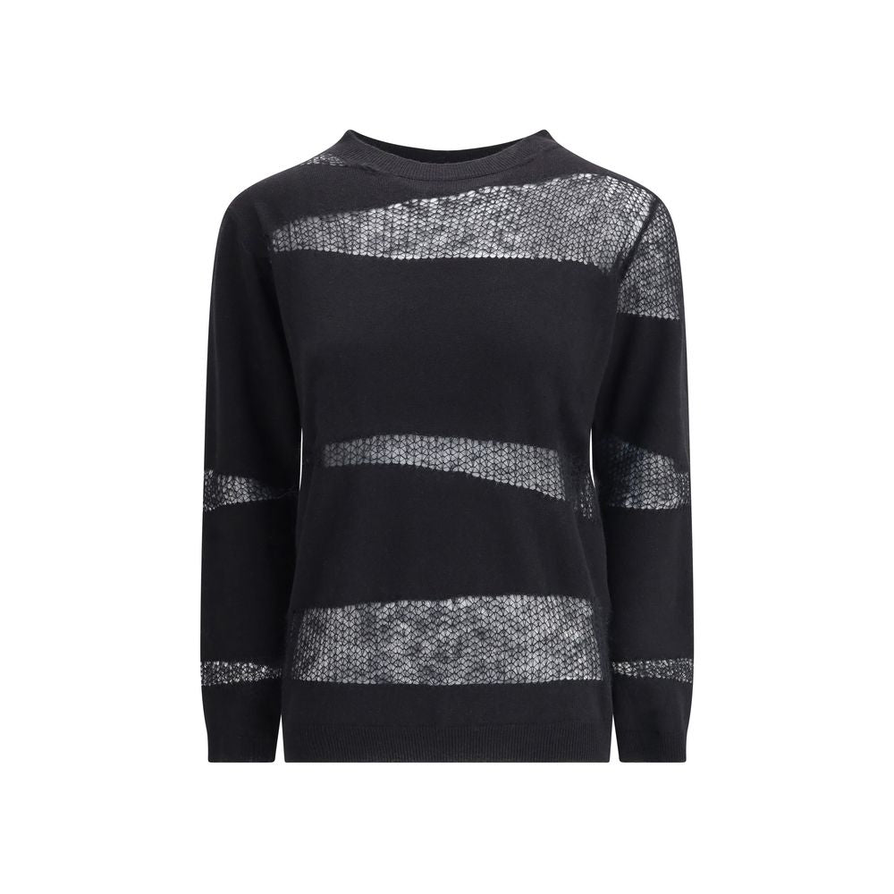 Black Fleece Wool Cashmere Sweater