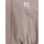 Bicolor Cotton Full-Length Jacket