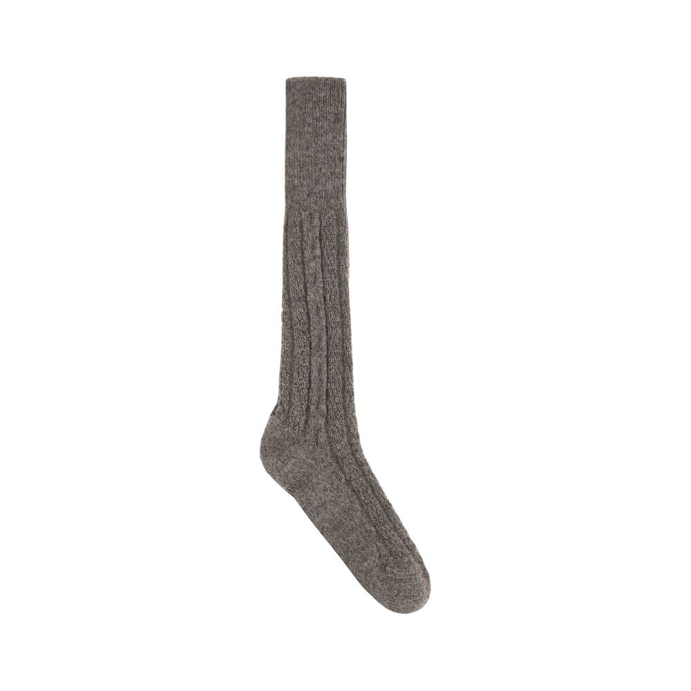 Brown Wool Socks