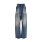 Blue Cotton Relaxed Fit Jeans