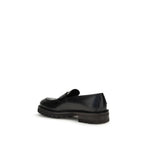 Black Rubber Slip-On Loafers
