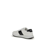 White Calf Leather Bos Taurus Low Top Sneakers