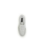 White Calf Leather Bos Taurus Low Top Sneakers
