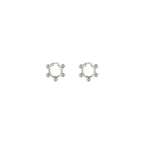 Silver Brass Earrings