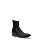 Black Calf Leather Bos Taurus Chelsea Boots