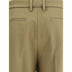 Bicolor Polyester Dress Pants