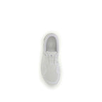 White Recycled Polyester Athletic Sneakers