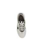 White Calf Leather Bos Taurus Low Top Sneakers
