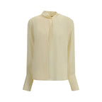 Cream Silk Blouse