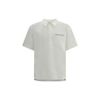 White Cotton Polo Shirt