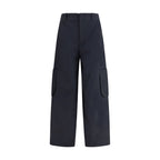 Black Cotton Cargo Pants