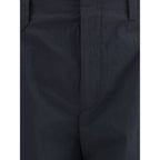 Black Cotton Cargo Pants