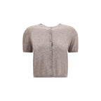 Beige Cashmere Cardigan