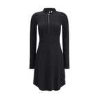 Black Viscose Casual Dress
