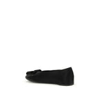 Black Calf Leather Bos Taurus Ballet Flats