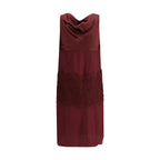 Bordeaux Silk Cocktail Dress
