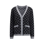 Black Wool Cardigan