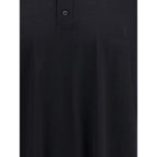 Black Wool Polo Shirt