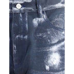 Multicolor Cotton Casual Pants