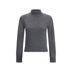 Gray Cashmere Turtleneck