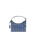 Blue Fabric Shoulder Bag